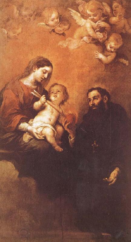 Bartolome Esteban Murillo St. Augustine and Our Lady and Son China oil painting art